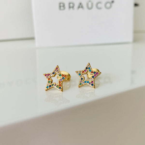 Color Star Earrings