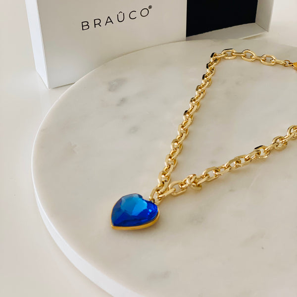 Amure Blue Chain Necklace